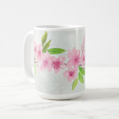 Cherry Blossom Wassercolor Kaffeetasse (Vorderseite Links)