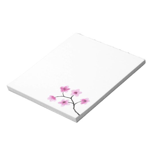 Cherry Blossom Wassercolor Notizblock (Rotiert)