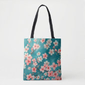 Cherry Blossom Wasserfarbener Traum Tasche (Vorderseite)