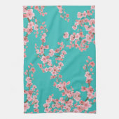 Cherry Blossom Watercolor Kitchen Towels Geschirrtuch (Vertikal)