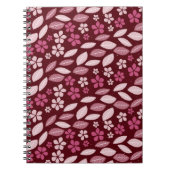 Cherry Blossom Way - Burgundy Spiral Foto Notebook Notizblock (Vorderseite)