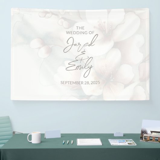 Cherry Blossom Wedding Banner (Messe)