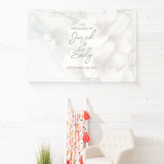 Cherry Blossom Wedding Banner (InSitu)