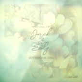 Cherry Blossom Wedding Banner Floor Decal Fensteraufkleber (Blatt 3)