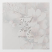 Cherry Blossom Wedding Banner Floor Decal Fensteraufkleber (Blatt)