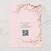 Cherry Blossom Wedding Begleitkarte (Rückseite)