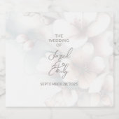 Cherry Blossom Wedding Bierflaschenetikett (Einzelnes Label)