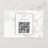 Cherry Blossom Wedding Card mit QR Code Begleitkarte (Rückseite)