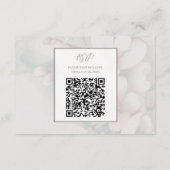 Cherry Blossom Wedding Card mit QR Code Begleitkarte (Rückseite)