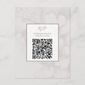 Cherry Blossom Wedding Card mit QR Code Begleitkarte (Rückseite)