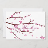 Cherry Blossom Wedding danke Ihnen Karten (Vorderseite)