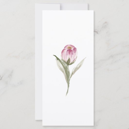 Cherry Blossom Wedding Dinner Menu (Rückseite)