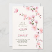 Cherry blossom wedding  einladung (Vorderseite)