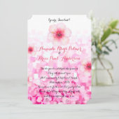 Cherry Blossom Wedding Einladung (Stehend Vorderseite)