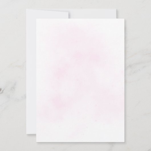 Cherry Blossom Wedding Einladung (Rückseite)