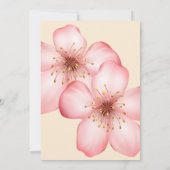 Cherry Blossom Wedding Einladung (Rückseite)