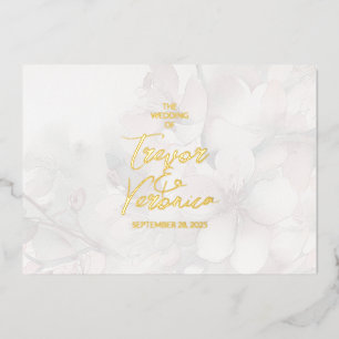 Cherry Blossom Wedding Folieneinladung