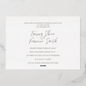 Cherry Blossom Wedding Folieneinladung (Rückseite)