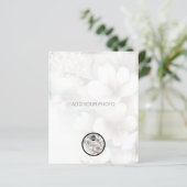 Cherry Blossom Wedding Foto Ankündigung QR Code (Stehend Vorderseite)