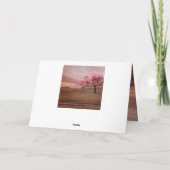 Cherry Blossom Wedding Foto Danke Karte (Rückseite)