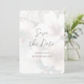Cherry Blossom Wedding Foto Save the Date hinzufüg (Stehend Vorderseite)