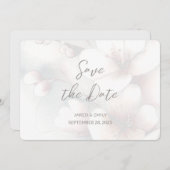 Cherry Blossom Wedding Foto Save the Date hinzufüg (Vorne/Hinten)