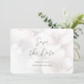 Cherry Blossom Wedding Foto Save the Date hinzufüg (Stehend Vorderseite)