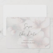 Cherry Blossom Wedding Foto Save the Date hinzufüg (Vorne/Hinten)