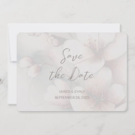 Cherry Blossom Wedding Foto Save the Date hinzufüg
