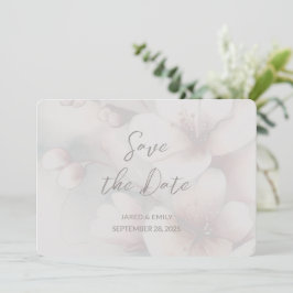 Cherry Blossom Wedding Foto Save the Date hinzufüg