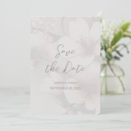 Cherry Blossom Wedding Foto Save the Date hinzufüg