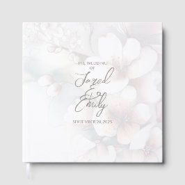 Cherry Blossom Wedding Guest Book Gästebuch