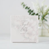 Cherry Blossom Wedding Invitation QR Code Einladung (Stehend Vorderseite)