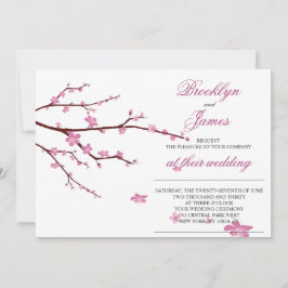 Cherry Blossom Wedding Invites Einladung