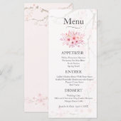 Cherry Blossom Wedding Menu Menükarte (Vorne/Hinten)