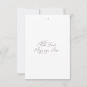 Cherry Blossom Wedding Monogram Danke-Karte Dankeskarte (Rückseite)