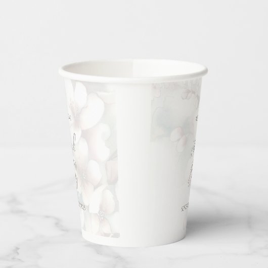Cherry Blossom Wedding Pappbecher (Links)