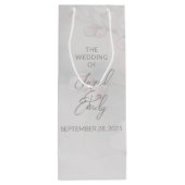 Cherry Blossom Wedding Personalisierte Geschenktas Geschenktüte Für Weinflaschen (Rückseite)