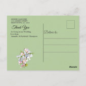 Cherry Blossom Wedding Postkarte (Rückseite)