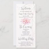 Cherry Blossom Wedding Program (Vorderseite)
