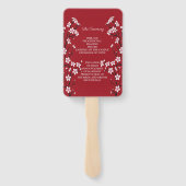 Cherry Blossom Wedding Program Fächer (Rückseite)