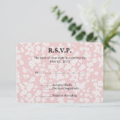Cherry Blossom Wedding RSVP (Stehend Vorderseite)