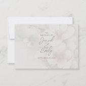 Cherry Blossom Wedding RSVP Karte (Vorderseite)