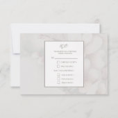 Cherry Blossom Wedding RSVP Karte (Rückseite)