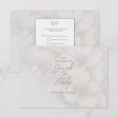 Cherry Blossom Wedding RSVP Karte (Vorne/Hinten)