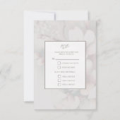Cherry Blossom Wedding RSVP Karte (Rückseite)