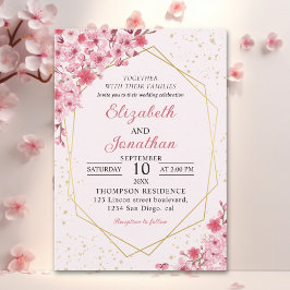 Cherry Blossom Wedding – Sakura Floral Wedding Einladung