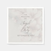 Cherry Blossom Wedding Serviette (Vorderseite)