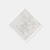 Cherry Blossom Wedding Serviette (Ecke)