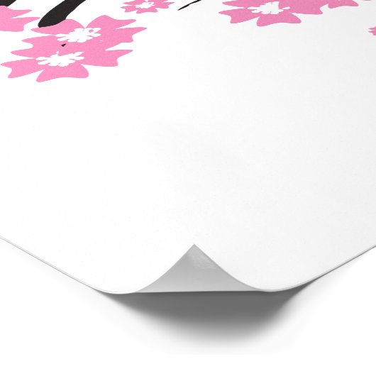 Cherry Blossom Wedding Souvenirs Geschenke Geschen Poster (Ecke)